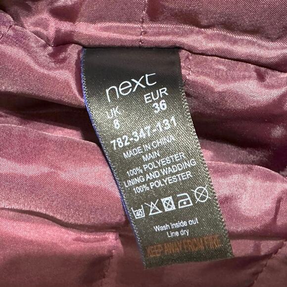 NEXT Women’s Navy Blue Cinched Waist Hidden Hood Utility Jacket Size Small 4 - Picture 12 of 12